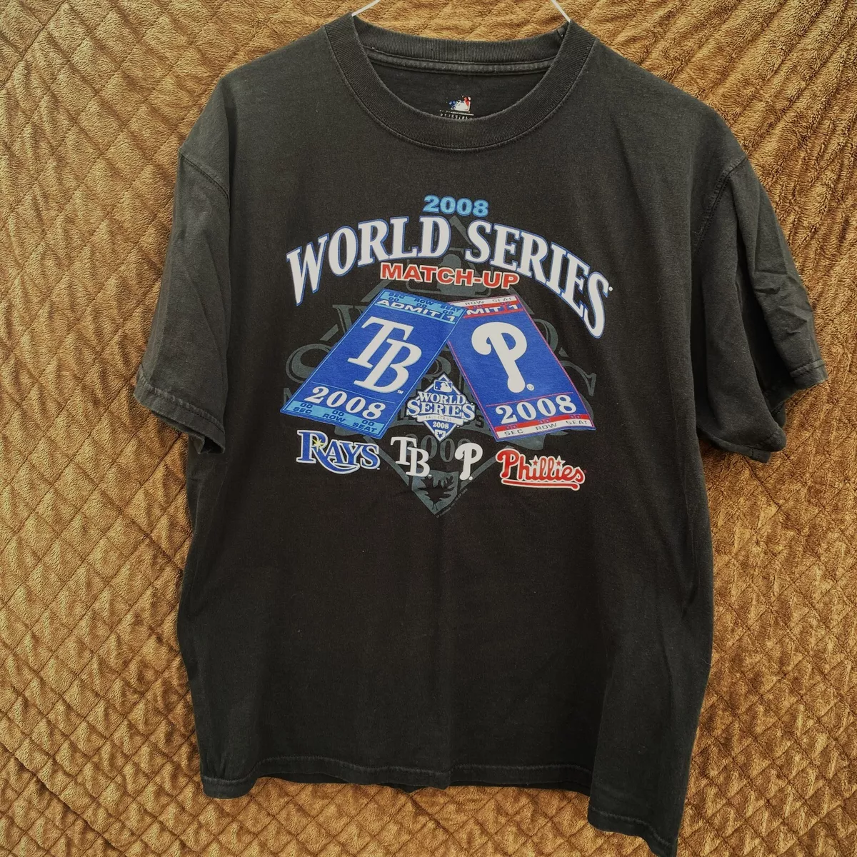 Phillies 2008 world best sale series t shirts