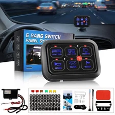 6 Gang Switch Panel Module Relay System Buttons Multifunction Touch Control LED