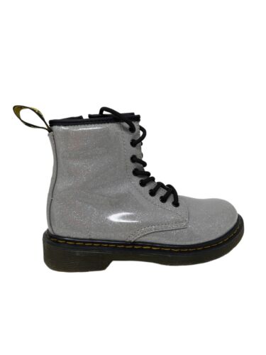 Dr Martens Boots Silver 1460 Glitter J Doc Martens Juniors Size 1 US 13 UK 32 EU - Picture 6 of 11