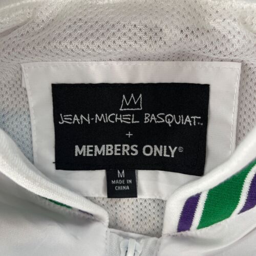 MEMBERS ONLY Mens MEDIUM Jean Michel Basquiat Thor Superman Aviator Windbreaker - Picture 3 of 7