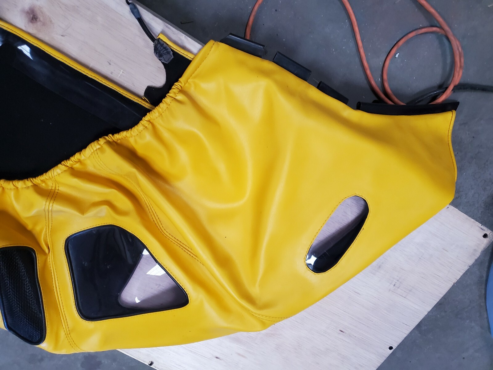 2005 2006 FORD GT GT40 SPEED LINGERIE FRONT NOSE BRA, thick yellow leather