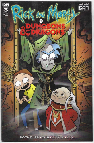 Rick And Morty Comic 3 Dungeons and Dragons Cover A First Print 2018 ...