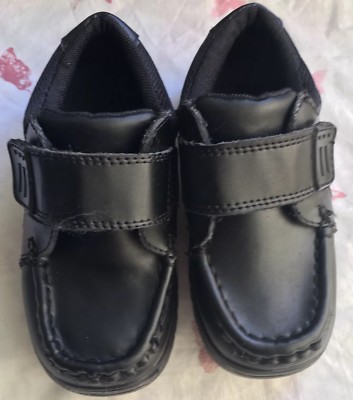 Boys MotherCare Shoes Black Size UK 8 Infant  Excellent Condition