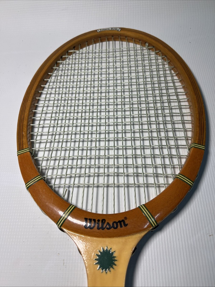 Ancienne rare raquette de tennis en bois Wilson Billie Jean