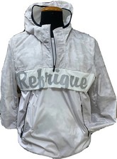 Giacca giubbotto uomo Refrigue  bianco ghiaccio taglia M con cappuccio