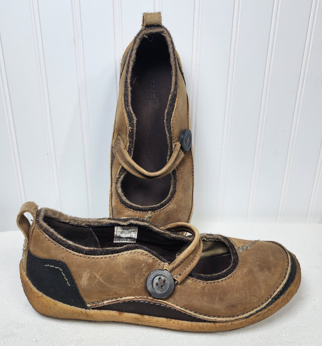 Scarpe Merrell donna Paris Caramel 9 5 Mary Janes pelle sella comoda