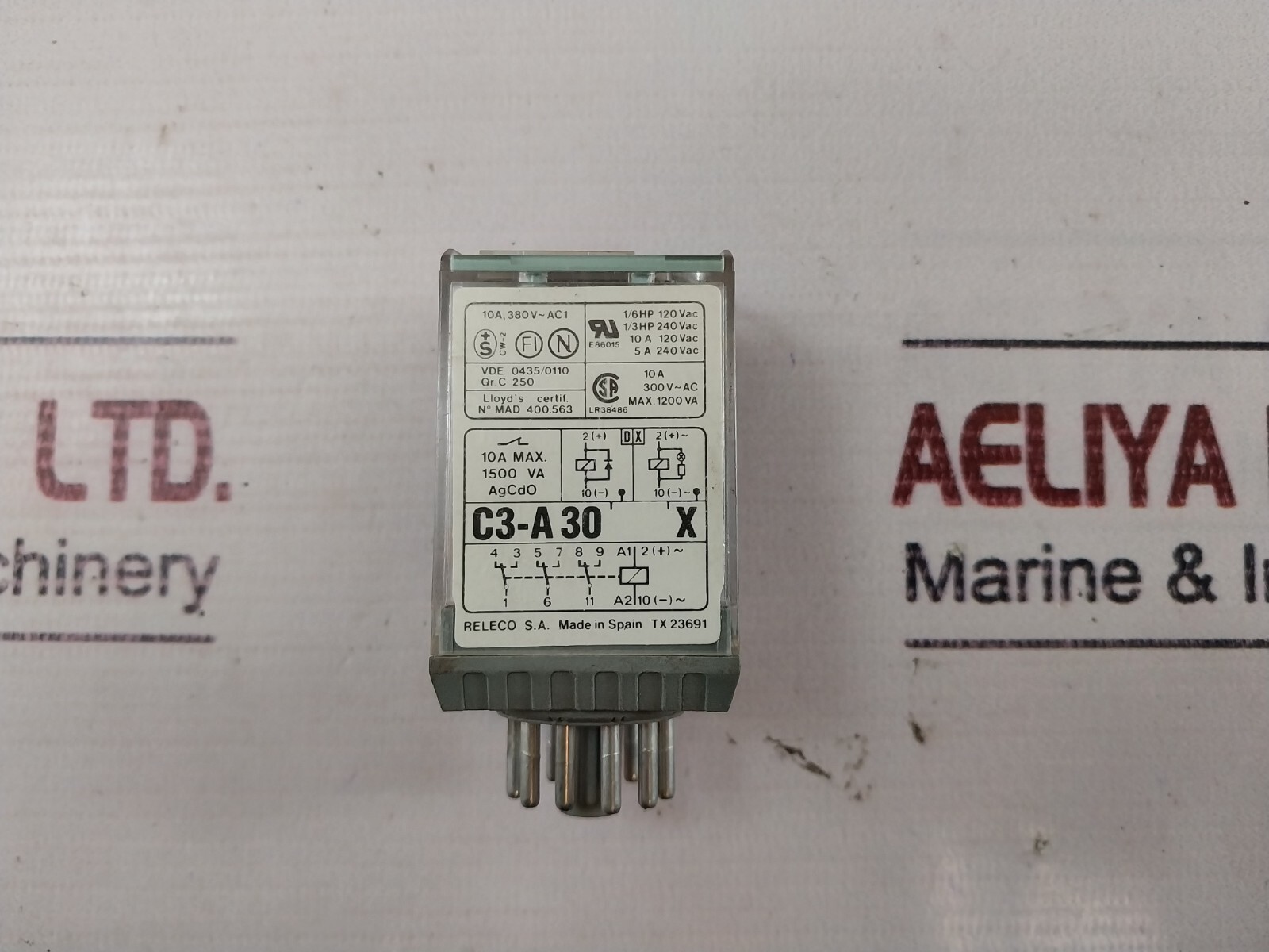 RELECO C3-A30 X Power Relay 10a 380V 50/60 Hz