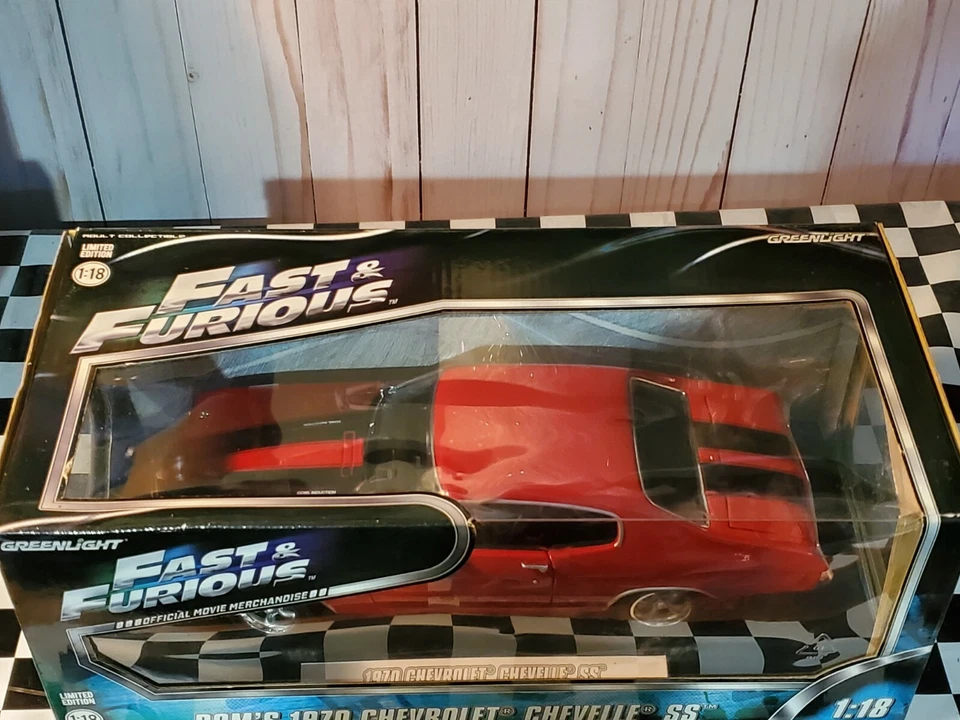 Greenlight Fast And Furious Dom's 1970 Chevy Chevelle SS 1:18 Diecast Movie Car - Image 2 of 4