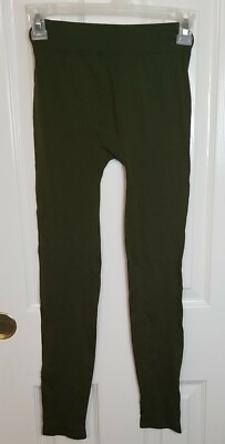 NWT Mainstream Boutique Women's Olive Green Leggings Size OS