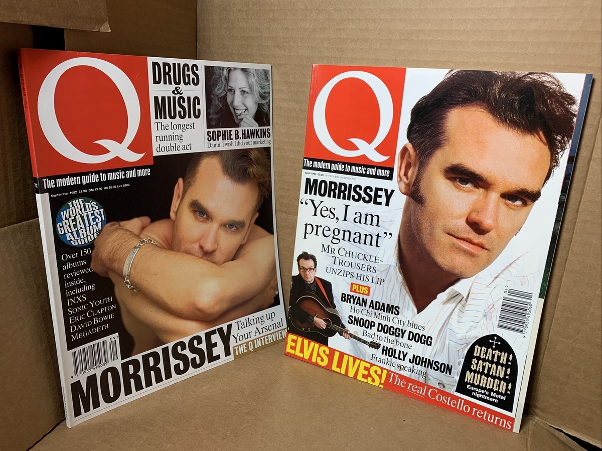 2x) Q Magazine Sept 1992 Apr 1994 MORRISSEY The SMITHS Feature