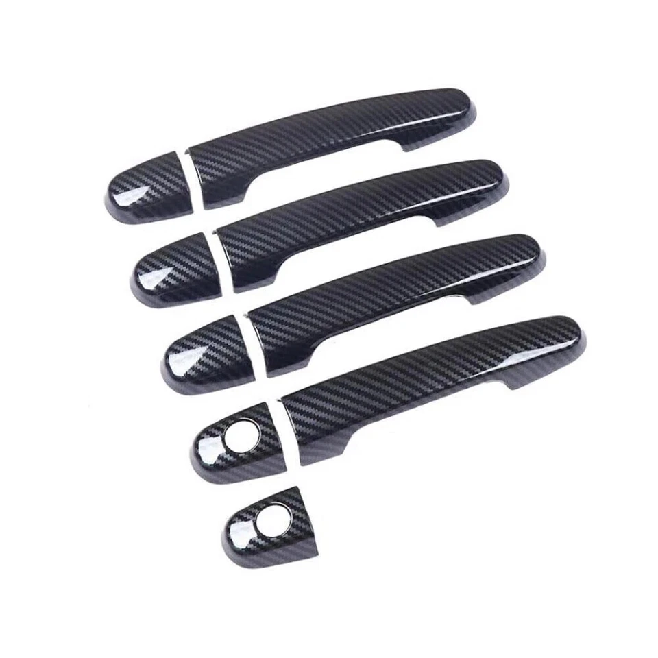 Tazón de manija de puerta de espejo de fibra de carbono para Toyota Prius 04-09 11 piezas Foto 3 de 4