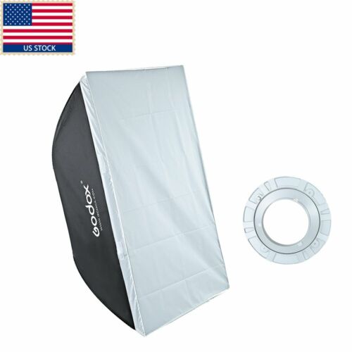 Godox 60 x 90cm 24"x35" Softbox Bowens Mount f Studio Strobe Lighting Bulb Flash - Picture 1 of 9