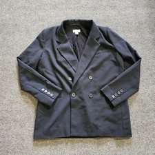 Maeve Blazer Jacket Womens 10 Black Single Button Long Sleeve Lined Career
