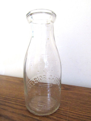 Excelsior Sanitary Dairy 1pt Milk Bottle Chas F. Rothenhoefer Frederick, Md