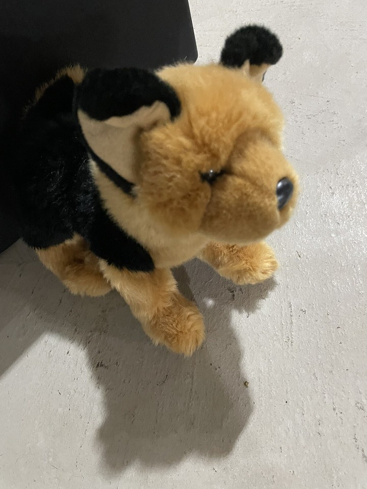 11" DOUGLAS CUDDLE TOYS GERMAN SHEPHERD PUPPY DOG TAN STUFFED ANIMAL