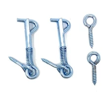 Safety Hook & Eye Latch, Zinc, 2 Inch 2 pack ALDABA o GANCHO con Cerrojo