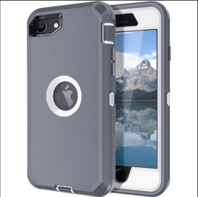 Petocase for iPhone SE 2022/2020, Shockproof, Full-Body, Built-in Screen Protect