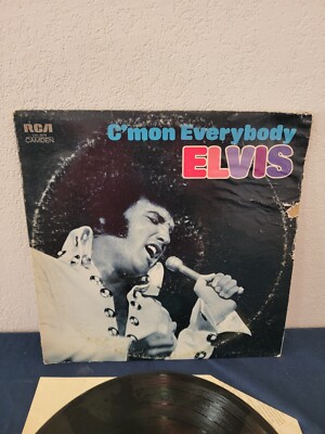 Cmon Everybody by Elvis Presley Vinyl Record in Sleeve