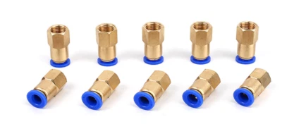 CNCTEC Pneumatik Steckverschraubung mit Innengewinde M5 1/8" 1/4" verschiedene Größen