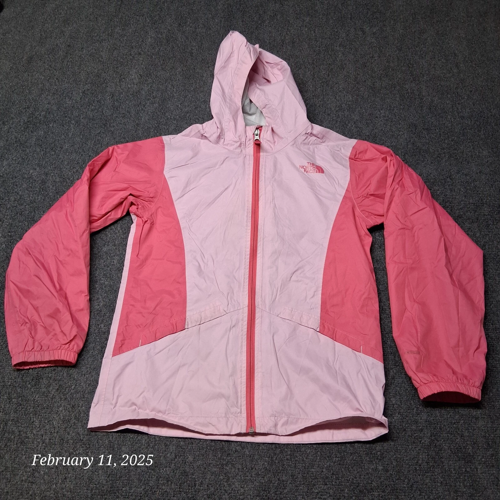 The North Face Lightweight Windbreaker Jacket Girls Size Large 14 / 16 Pink