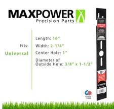 Maxpower 330100 16" Universal Power Rake/Dethatcher Lawn Mower Blade W/Springs