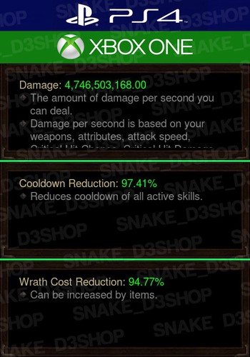 Diablo 3 - PS4 - Xbox One - Fully Modded PRIMAL Set - Thorns of the Invoker - Picture 5 of 5