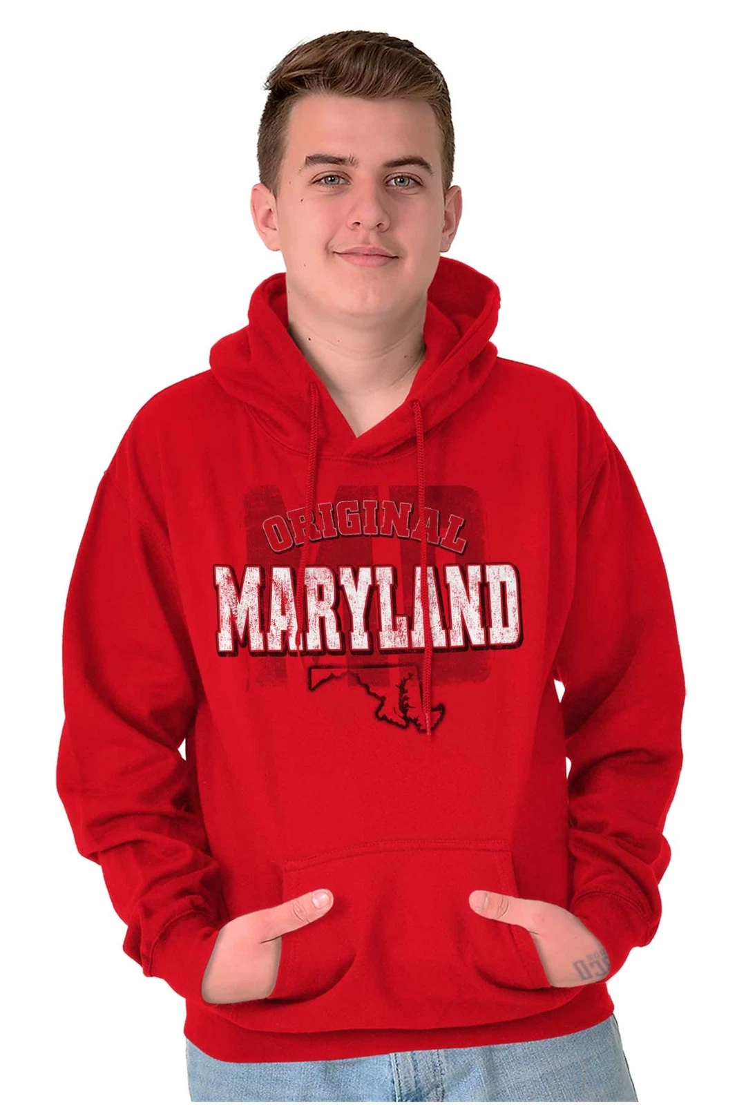 VETEMENTS Maryland Original Hometown Vacation Gift MD Hoodie Hooded Sweatshirt Men Women