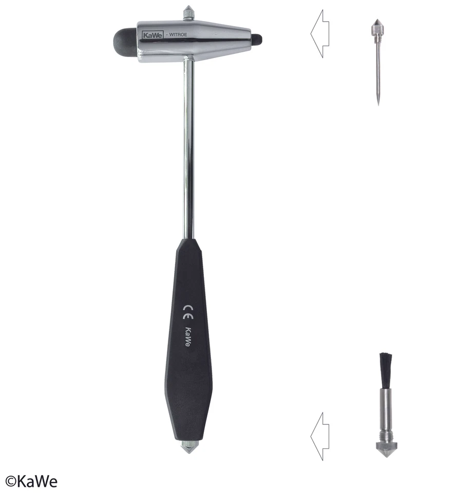 KIRCHNER & WILHELM GMBH & CO. Witroe Reflexhammer, schwer mit schwarzem Kunststoffgriff