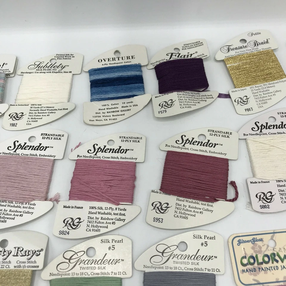 24 Rainbow Gallery Embroidery Thread Grandeur Splendor Flair Etc  - Image 4 of 4