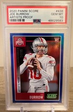 Joe Burrow, 2020 ROOKIE /35, Artist Proof, PSA GEM MT 10