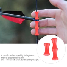 Silicone Archery Bowstring Finger Protector Tabs Guard For Bow BT