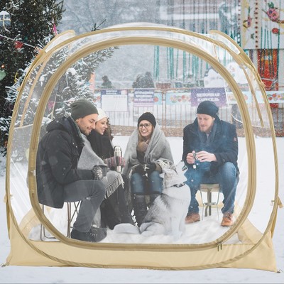 Pop Up Bubble Tent,Instant Igloo Tent,Clear Dome Tent for Outdoor for 1-6 Person