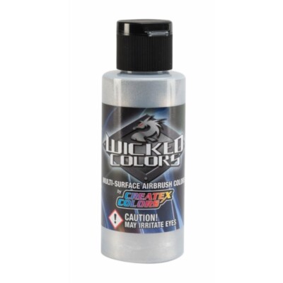 (119,52 /1l) Createx Wicked W354 Aluminum 480ml Airbrush Farbe