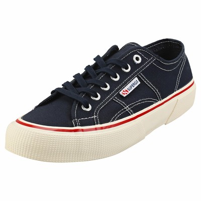 Superga 2490 Cotu Zapatillas para hombre informal Textil Azul Marino | eBay