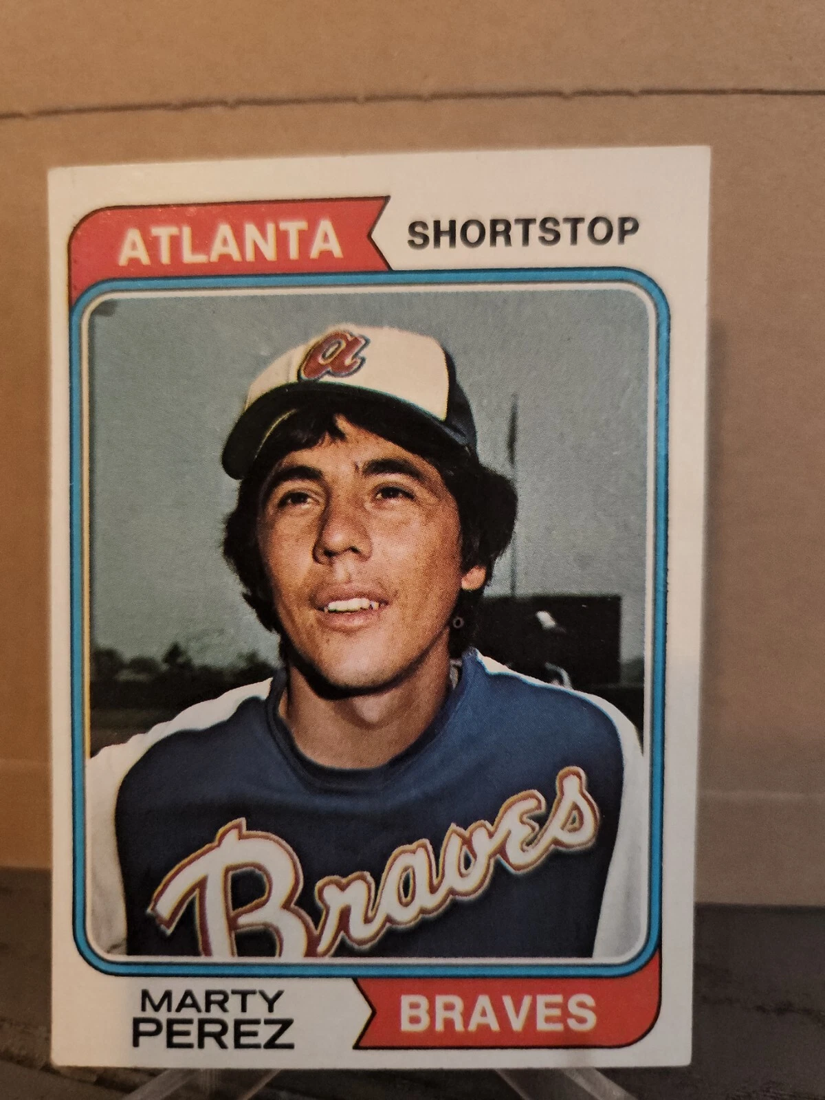 1974 Topps Baseball Cards #374 Marty Perez