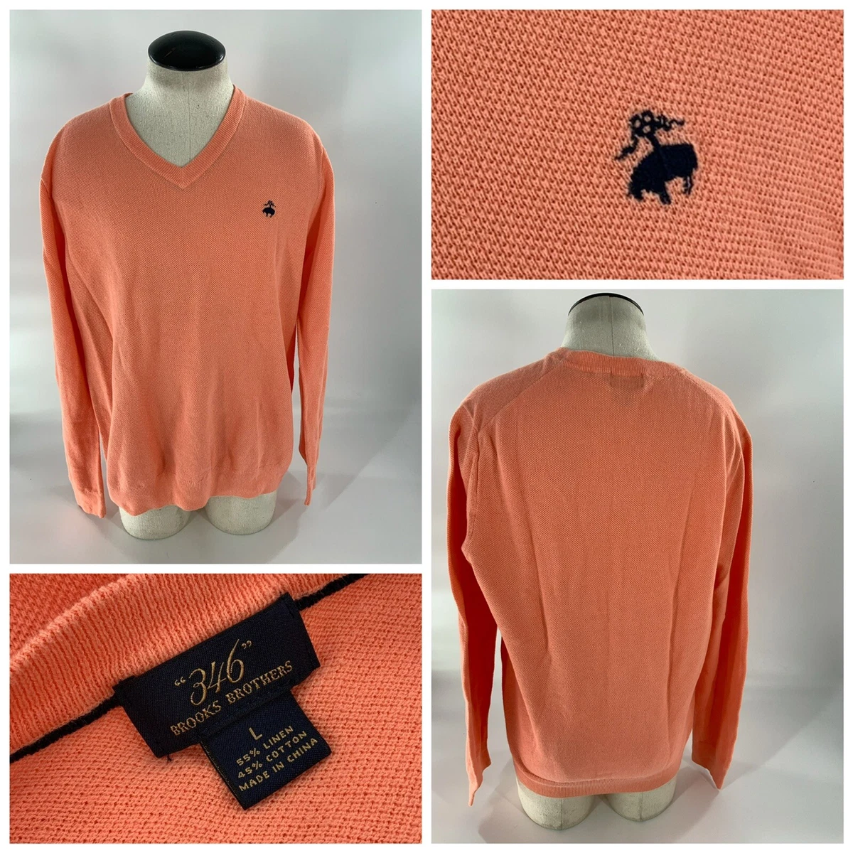 Salmon pink cheap sweater mens