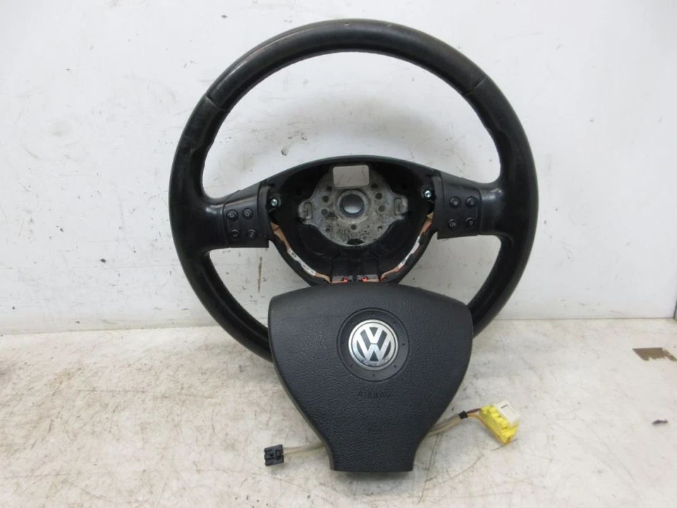 Lenkrad Leder Schwarz Multifunktion passt für VW GOLF V VARIANT (1K5) 2.0 TDI - Bild 2 von 4