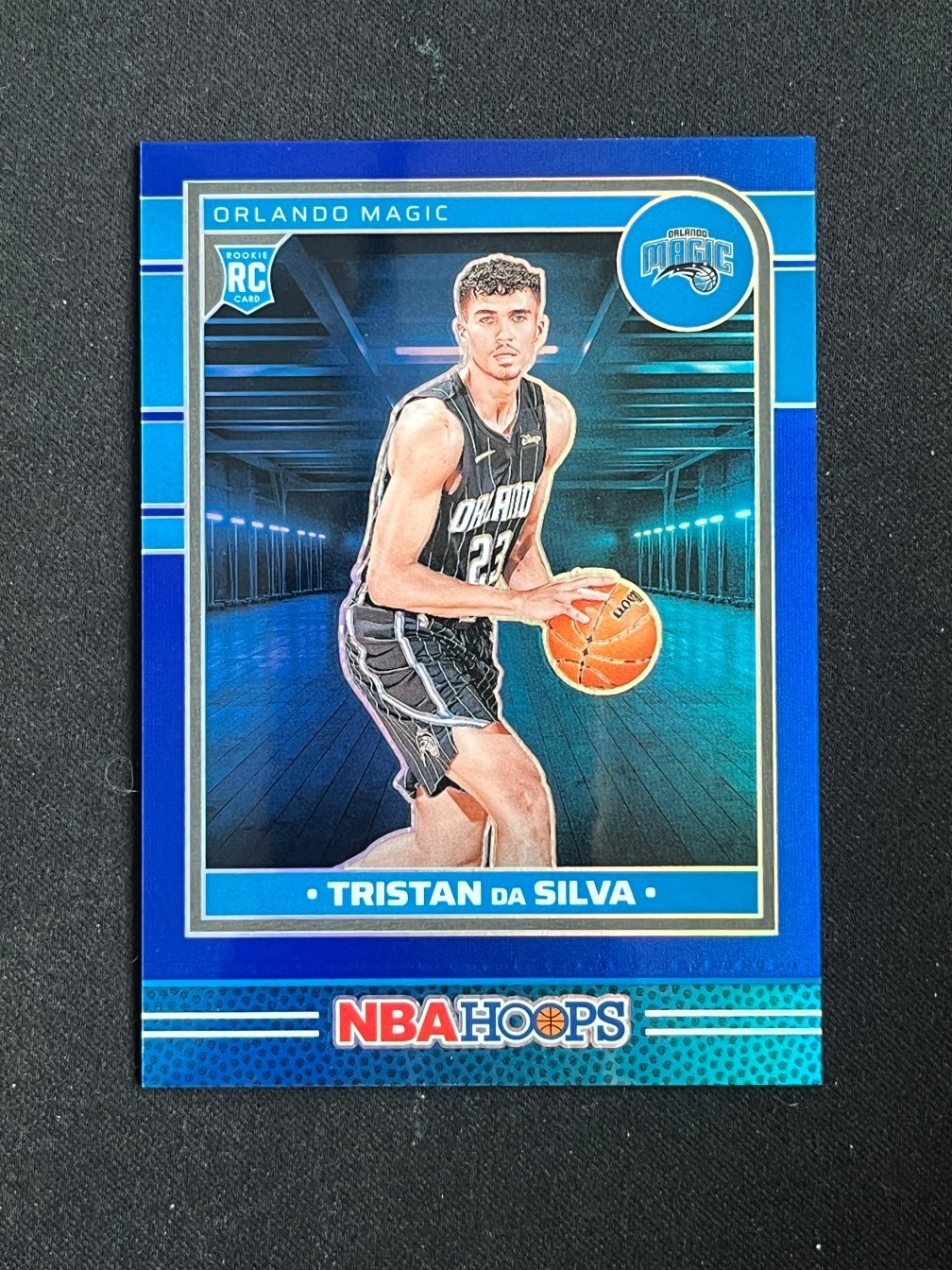 Tristan Da Silva 2024-25 Panini NBA Hoops Premium Blue Prizm 43/49 RC #248