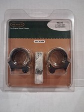Weaver 1 Inch Standard Pivot Mount Steel Scope Rings Satin Finish No 49220 - NEW