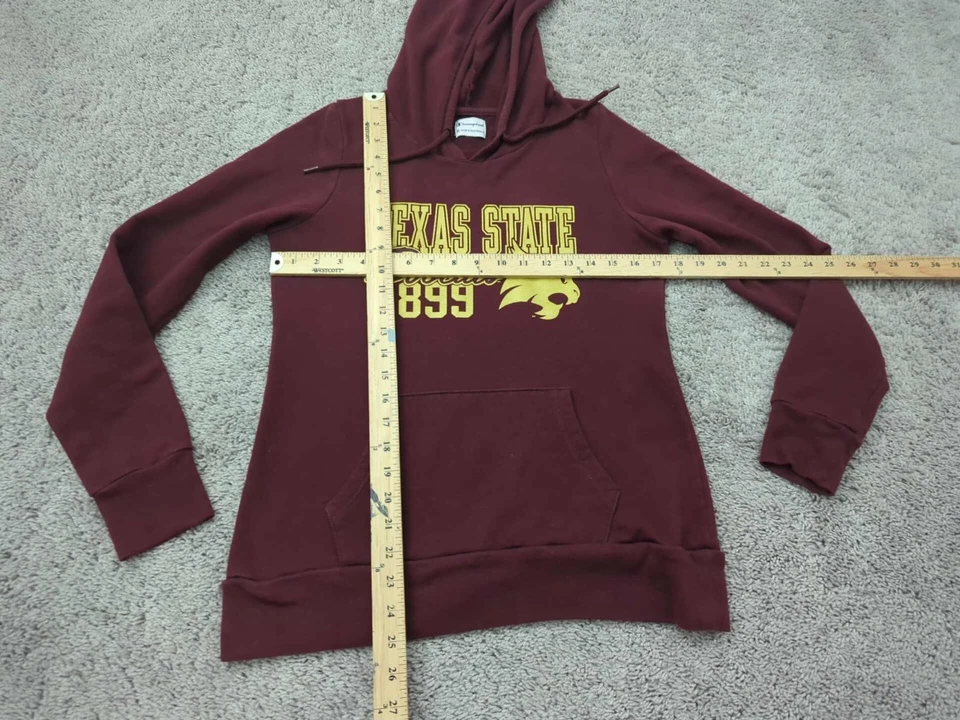 Texas State Bobcats Hoodie Womens Medium NCAA 1899 Champion Red - Image 4 of 4