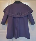 Braetan Kids Size 5 Dark Blue Wool with Velvet Trim Winter Coat & Hat — photo 2
