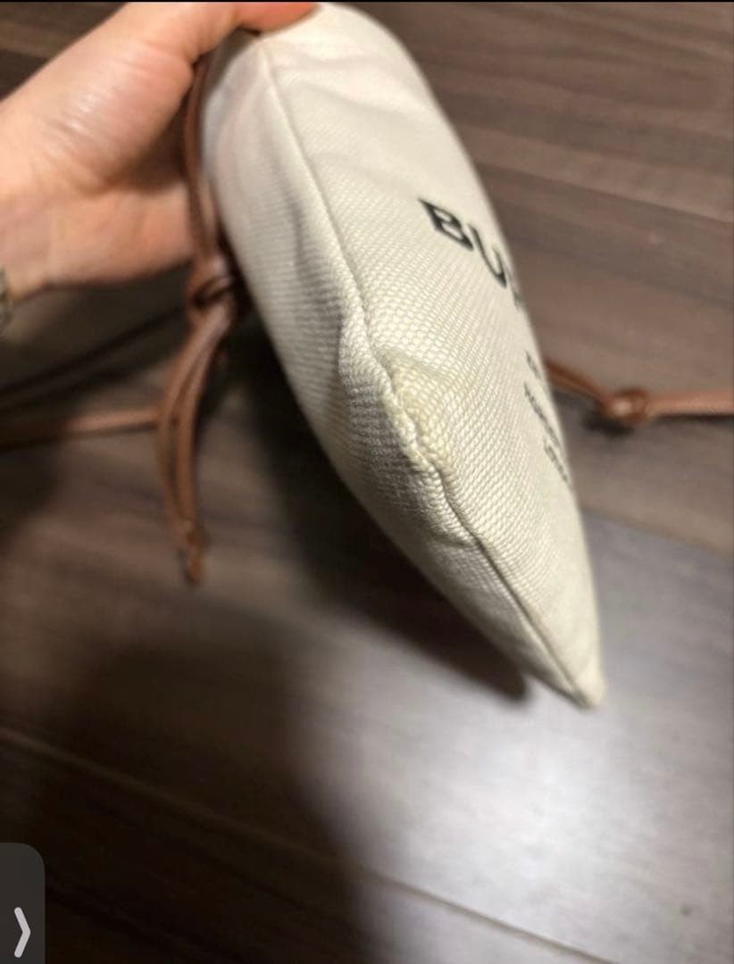 Burberry Mini Drawstring Shoulder Bag Canvas Leat… - image 12