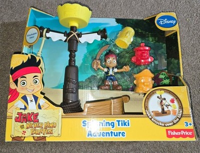 NIB Jake and The Neverland Pirates Spinning Tiki Adventure Fisher Price Set