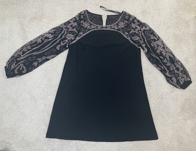 Aidan Mattox Embellished Mini Shift Dress 20A 549 Sz 14 Pls Read