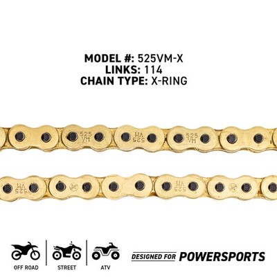 NICHE Sprocket Chain Set for Kawasaki Z900RS 15/42 Tooth 525 X