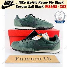 Nike Waffle Racer Fir Black Spruce Sail Black IM8658-302 Men's Size