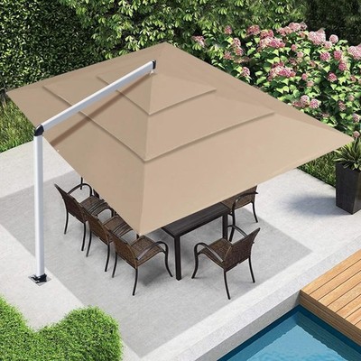 EliteShade USA Atlas 3-Tier 10x13FT Full Aluminum Cantilever Patio Umbrella