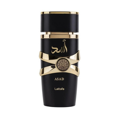 Lattafa Asad Eau de Parfum Spray Fragrance, Regular Size 3.4 fl oz