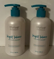 2 THRIVE Causemetics Bright Balance 3-IN-1 BODY CLEANSER 10 fl oz