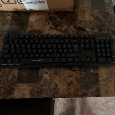 Rii RK-907 Wired USB Full-Size Black QWERTY E...